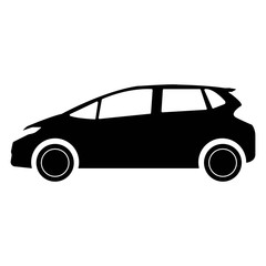 Car. monochrome icon - Vector