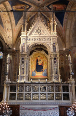 Altar in the Orsanmichele Church in Florence, Tuscany, Italy