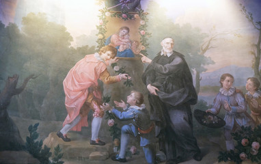 Saint, St Philip Neri church, Complesso di San Firenze in Florence, Italy