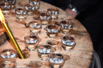 set of vodka shots