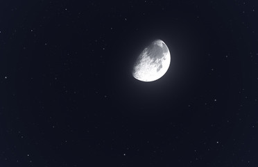 Fototapeta na wymiar the planet moon in space 