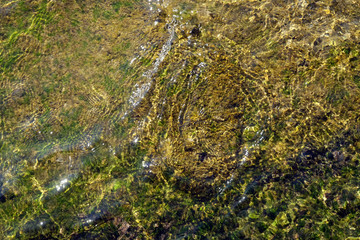 Stone texture under water