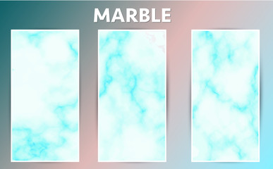 White Blue Marble Template Abstract Marble Background for Designs, Posters, Brochure, Banners, Cards.