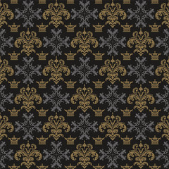 dark seamless floral pattern