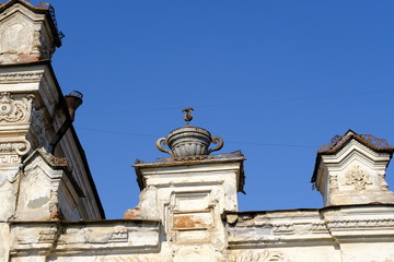 Details and elements of the facade of buildings