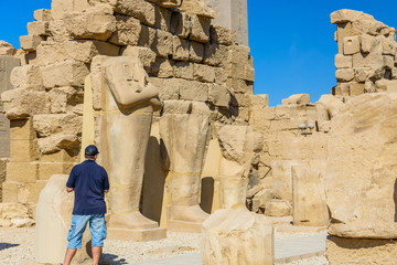 Ruins of the ancient Karnak temple. Luxor, Egypt
