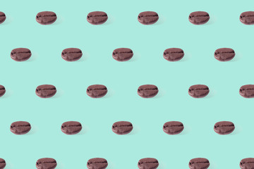 Pattern soy bean dry on background pantone color