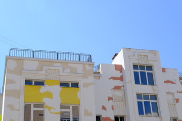 Details and elements of the facade of buildings