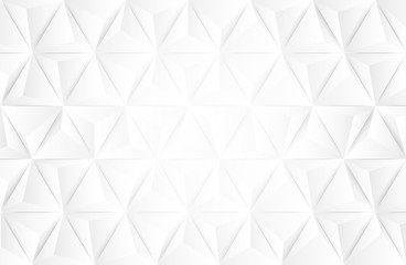 Abstract. Polygon triangle paper white background. light and shadow .Vector.