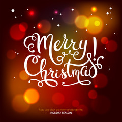 Merry Christmas holiday background. Happy New Year card. Vector illustration