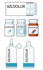 Azlocillin is an antibiotic used to prevent and treat a number of bacterial infections