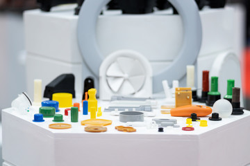 Plastic and rubber parts of automotive manufacturing by high precision mold injection in factory