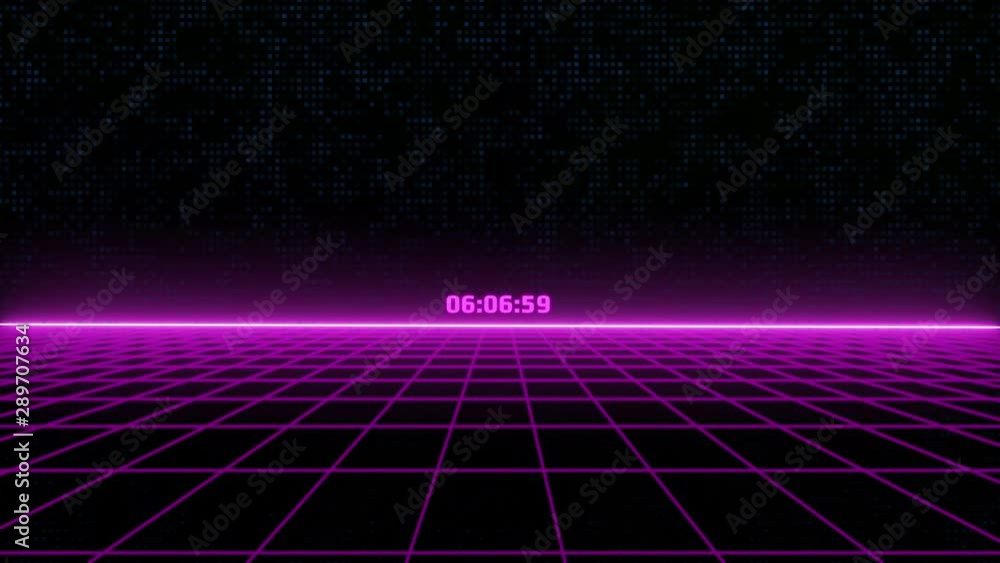 Leinwandbilder 4k animation abstract wireframe landscape fly through the goal idea graphic motion. glow futuristic 