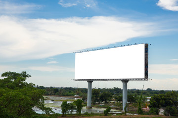 Blank billboard for new advertisement