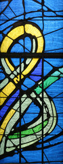 Stained glass church window