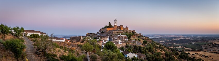 Fototapeta na wymiar Sunset view of Monsaraz village, Alqueva, Portugal