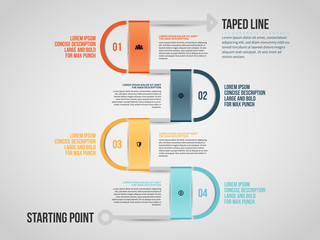 Taped Line Infographic