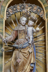 Obraz premium Our Lady altar in the chapel of St. Wolfgang in Vukovoj, Croatia