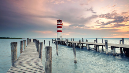 Sonnenaufgang am Leuchtturm
