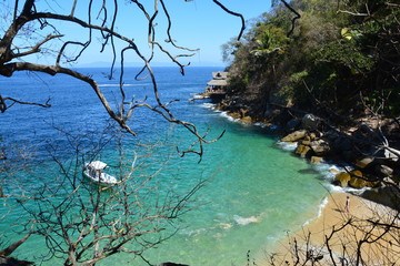 Plage sauvage Puerto Vallarta Mexique