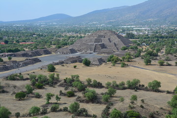 Obraz premium Pyramides de Teotihuacan Mexique