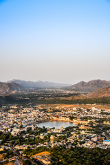 aerial view of city