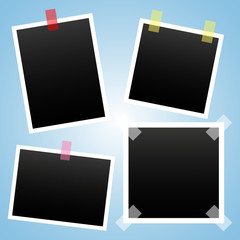 Photo vector set icons isolated on the white background
