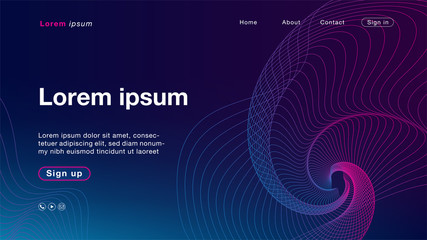 Background abstract pink blue light line color for Homepage