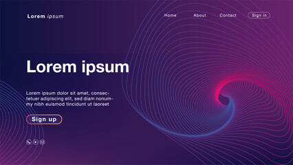 Background abstract purple blue light line color for Homepage