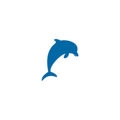 Dolphin logo design vector template