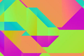 Modern geometric abstract background.  Bright colorful banner with a trendy gradient shapes