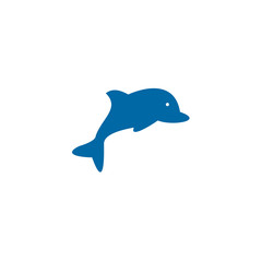 Dolphin logo design vector template