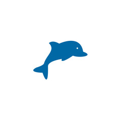 Dolphin logo design vector template