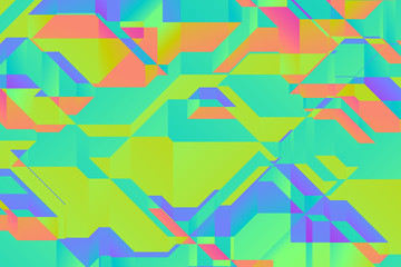 Modern geometric abstract background.  Bright colorful banner with a trendy gradient shapes