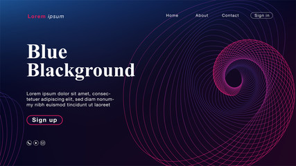 Background abstract blue pink light line color for Homepage 02