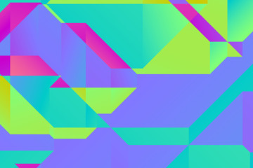 Modern geometric abstract background.  Bright colorful banner with a trendy gradient shapes