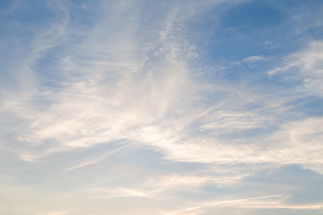 Beautiful sky and clouds before sunset.