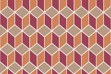 3d cubes seamless pattern ornament- 3d rendering background - Illustration