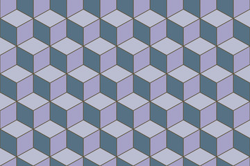 Obraz premium 3d cubes seamless pattern ornament- 3d rendering background - Illustration