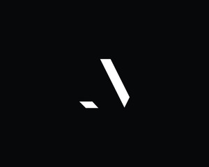 Professional and Minimalist Letter AA Logo Design, Editable in Vector Format in Black and White Color