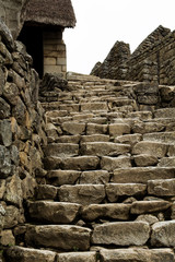 Stone Steps And Walls Machu Picchu Peru South America