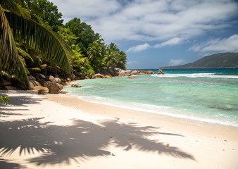 granite rocks at the beach, Seychelles