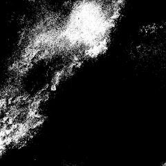 Hand draw art abstract wallpaper concept halftone monochrome black design random shape isolated on white design element