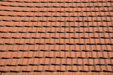 red tile roof texture