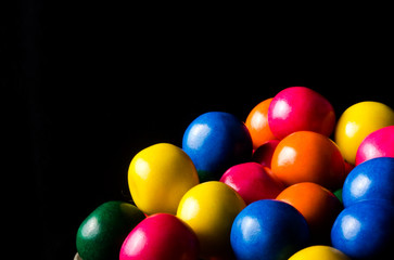 colored bubble gum balls