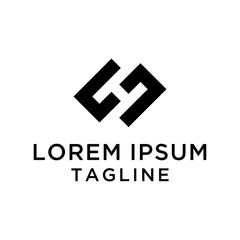 Obraz premium initial letter logo SH HS logo template 