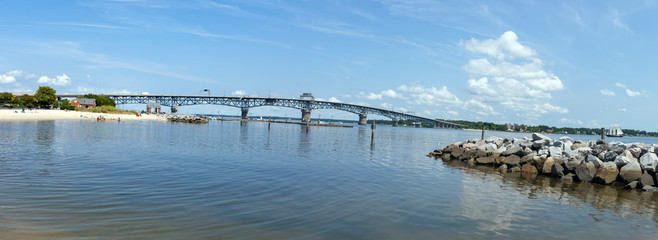 The George P. Coleman Memorial Bridge (known locally as simply the Coleman Bridge) is a double...