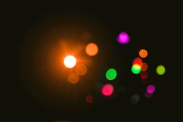 Christmas bokeh background light