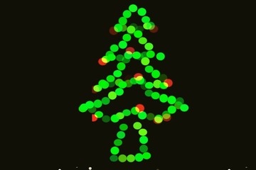 Christmas bokeh background light