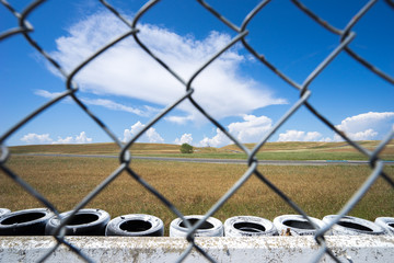 Behind the fence at Thunderhill Raceway